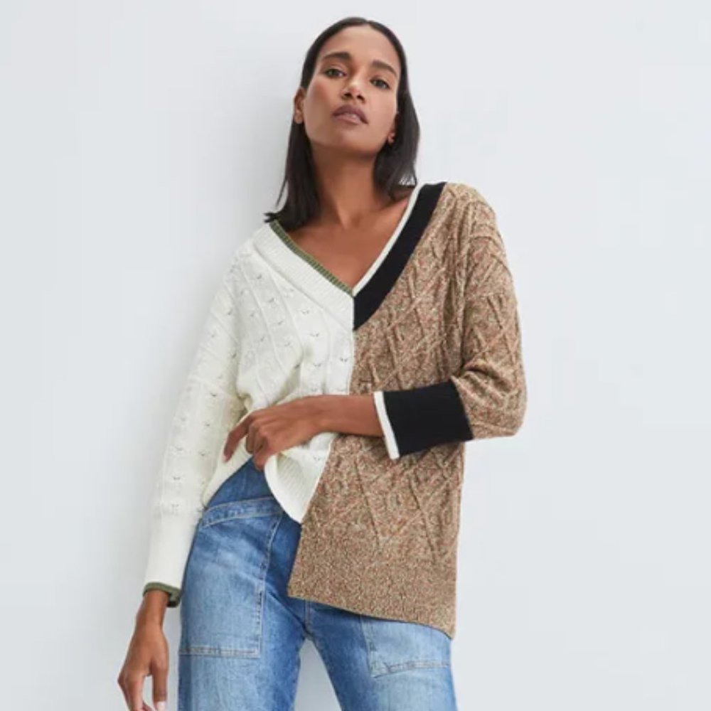 Veronica Beard Gava Sweater S NWT 100% Merino Wool